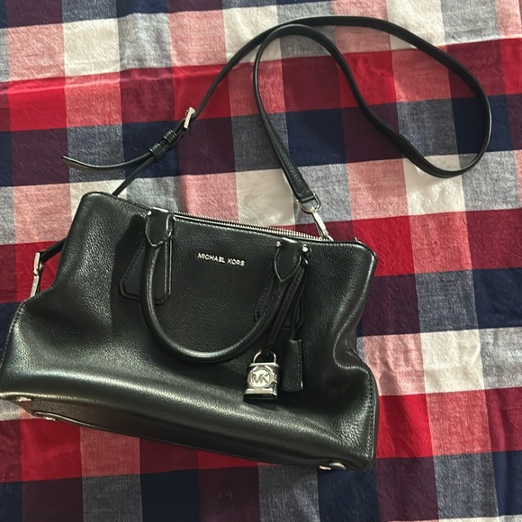 Michael Kors Camille Large Leather Black Satchel- Michael Kors NWt - Picture 1 of 13